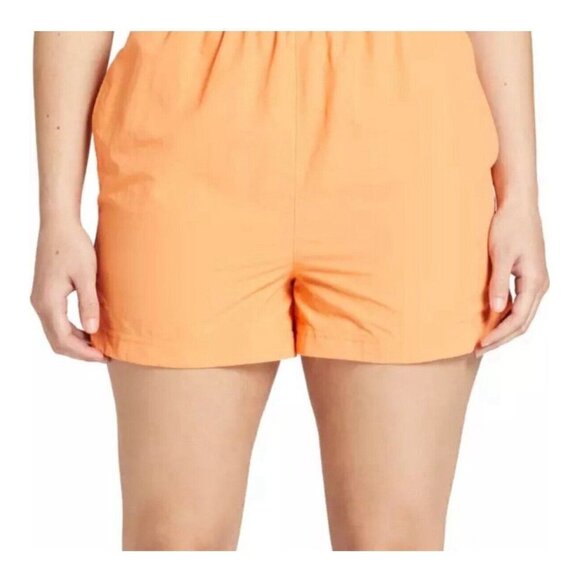 DSG Women's Notched Woven Shorts Size Small Orange High Rise Active - Picture 1 of 7